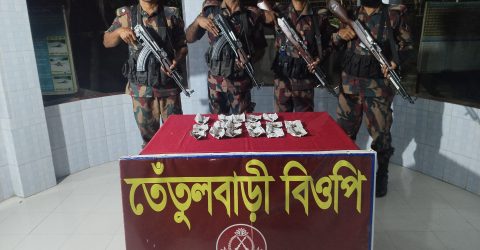 কুষ্টিয়া সীমান্তে বিজিবি’র অভিযানে মাদকসহ আটক-১