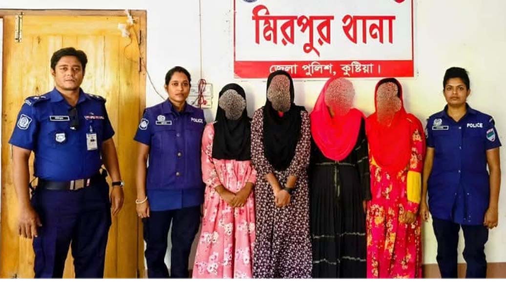 কুষ্টিয়ায় নিখোঁজের ৬ দিন পর ৪ কিশোরীকে উদ্ধার করল পুলিশ